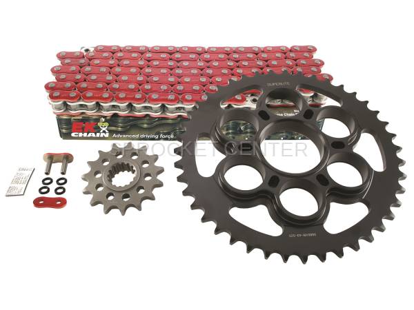 Superlite Sprockets - 525 Chain Kit - SUPERLITE OEM-style Steel Sprocket Set with Choice of Chain - DUCATI 1299 Superleggera ('16-17)