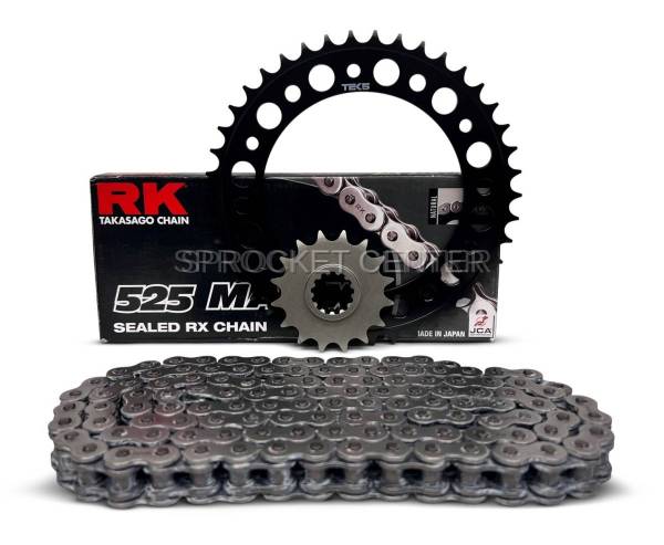 Superlite Sprockets - 525 Chain Kit - TEK5 Steel Sprocket Set with Choice of Chain - BMW F700 GS ('12-18)