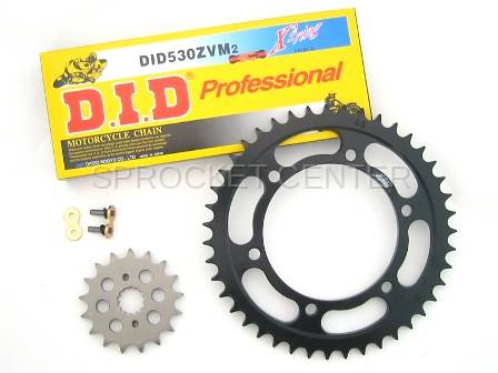 Superlite Sprockets - 530 Chain Kit - TEK5 Steel Sprocket Set with Choice of Chain - SUZUKI GSX-R 1000 ('01-06)