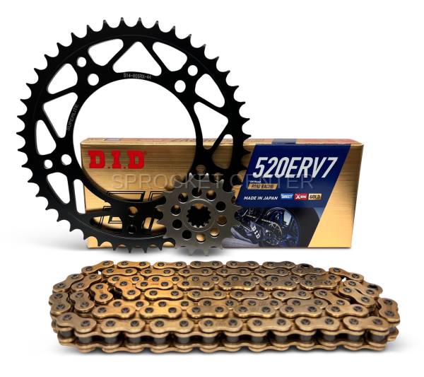 Superlite Sprockets - 520 Conversion Kit - SUPERLITE RSX Steel Sprocket Set with Choice of Chain - HONDA CBR 600F2/F3 ('91-98)