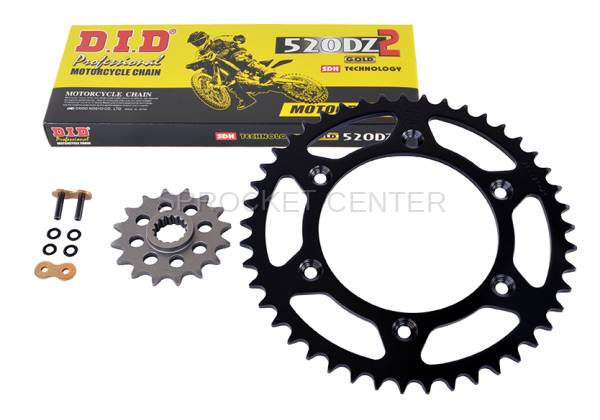 JT Sprockets - 520 Chain Kit - JT Steel Sprockets with Chain - HONDA CRF 250F ('19-25)