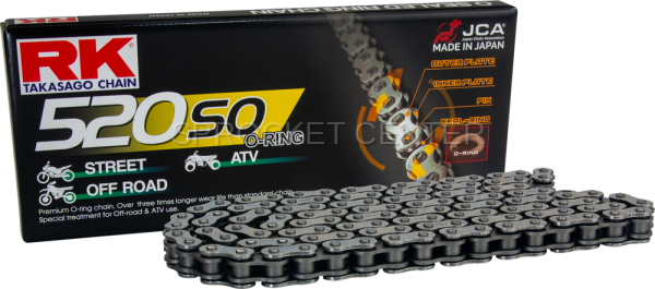RK Chain - RK Chain 520 SO series Standard O'ring Chain