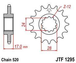 JT Sprockets - JT Sprockets (#JTF1295) 520 Conversion Chromoly-Steel Front Sprocket - HONDA - Image 2