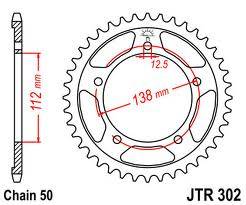 JT Sprockets - JT Sprockets (#JTR302) 530 Pitch Steel Rear Sprocket - HONDA - Image 2