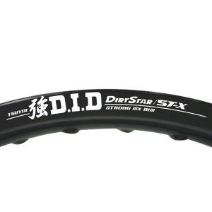 DID Chain - DID Black ST-X Dirt Star Rear Rim - SUZUKI 19 x 2.15 (36H) - Image 2