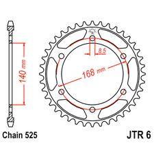 JT Sprockets - JT Sprockets  (#JTR3 / #JTR6) - 525 Pitch Steel Rear Sprocket  - BMW - Image 3