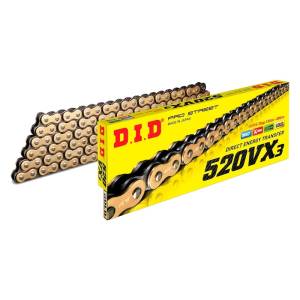 DID Chain - DID Chain 520 VX3 X'ring Chain (Gold or Steel) - Polaris RZR170 (60 - 70 links) - Image 2