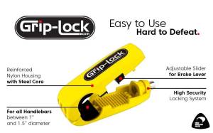 Miscellaneous Brands - GRIP-LOCK - Motorcycle Handlebar Security Lock - Image 1