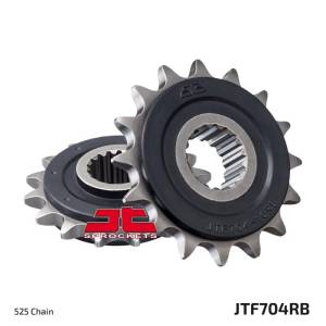 JT Sprockets - JT Sprockets (#JTF704RB) 525 Pitch Rubber Dampened Front Sprocket - APRILIA/BMW - Image 1