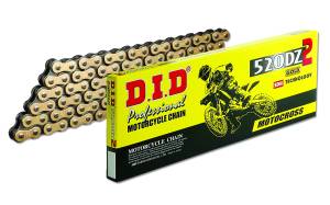 DID Chain 520 DZ-2 Non-O'ring Off-Road Chain - GOLD
