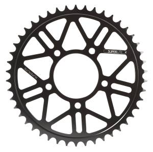 SUPERLITE (#93630RX) RSX-R 525 Pitch Black Hard Anodized Aluminum Rear Sprocket - BST | Marchesini | OZ | Rotobox | Core Moto | Titax
