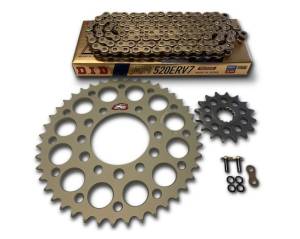 Renthal - 520 Race Kit - RENTHAL Aluminum Sprocket Set with Choice of Chain - KAWASAKI 400 Ninja ('18-24) - Image 1