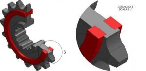 AFAM - OGNIBENE - 525 Pitch Rubber Dampened "Silent" Front Sprocket (#20612-7136) HONDA - Image 2