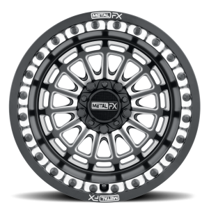 Metal FX - Metal FX DELTA R Beadlock Wheel 15"x10" (5x114) BLACK CONTRAST CUT - RZR Pro R / Turbo R (22-23) - Image 2