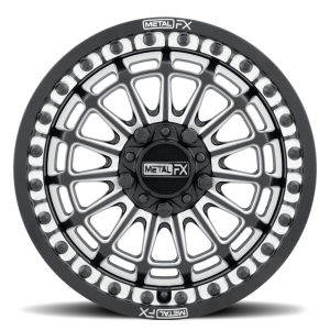 Metal FX - Metal FX DELTA R Beadlock Wheel 15"x7" (5x114) BLACK CONTRAST CUT - RZR Pro R / Turbo R (22-23) - Image 2