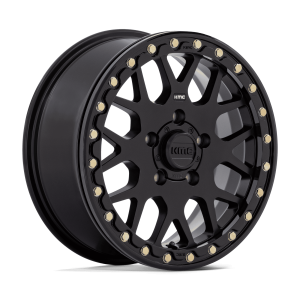 KMC Wheels - KMC Grenade Beadlock Wheel 15"x6" (5x114) SATIN BLACK - RZR Pro R / Turbo R (22-25) - Image 1