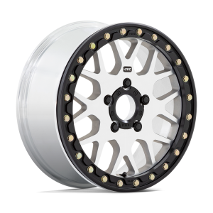 KMC Wheels - KMC Grenade Beadlock Wheel 15"x6" (5x114) SILVER MACHINED - RZR Pro R / Turbo R (22-25) - Image 1