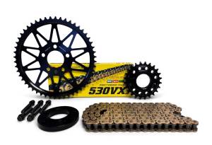 Superlite Sprockets - 883 Sportster ('04-22) 530 Chain Conversion Kit - Steel Sprocket Set with Choice of Chain - HARLEY DAVIDSON - Image 1