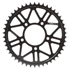 SUPERLITE (#93622RSX) RSX-R 520 Pitch Black Hard Anodized Aluminum Rear Sprocket - Ducati Panigale V4 / V4s 2025+