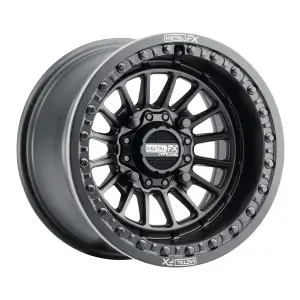 Metal FX - Metal FX DELTA Beadlock Wheel 15"x7" (4x156) SATIN BLACK - Image 2