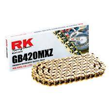 RK Chain - Copy of RK Chain - 420 MXZ series Non O'ring Motocross Chain (Gold or Natural) - Image 2