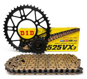 525 Chain Kit - SUPERLITE RSX Steel Sprocket Set with Choice of Chain - SUZUKI SV650-S model ('99-14)