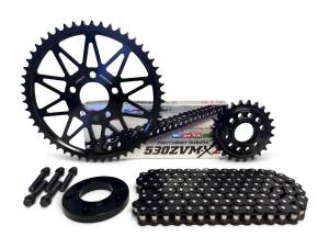 530 Chain Conversion Kit - SUPERLITE Aluminum Sprocket Set With Chain - HARLEY DAVIDSON M8 Softail ('18-25)
